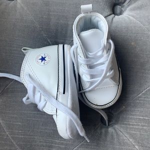 Converse White Crib Shoes